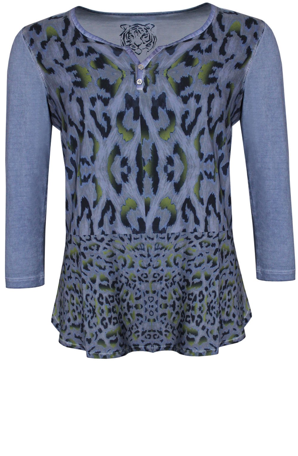 Silky Front Patterned Top
