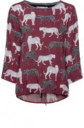Striking Animal Design Blouse