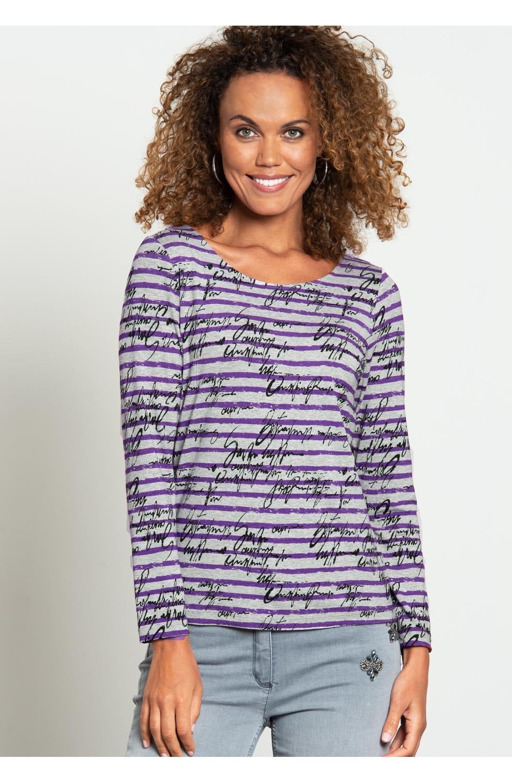 Striped Signature Top