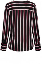 Striped Tie Front Blouse