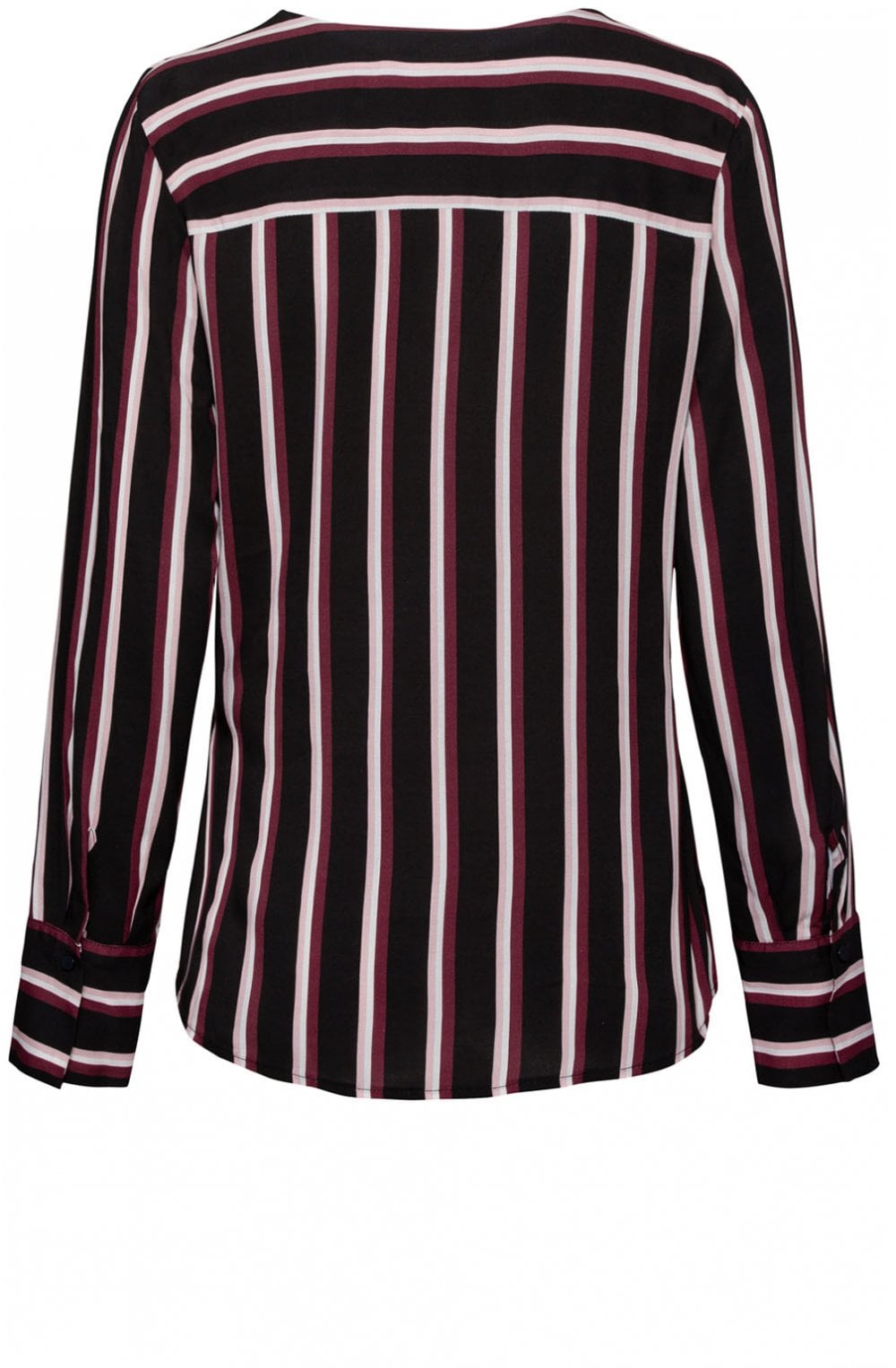 Striped Tie Front Blouse