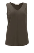 Talina Dark Safari Sleeveless Top