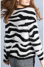 Textured Zebra Print Jumper