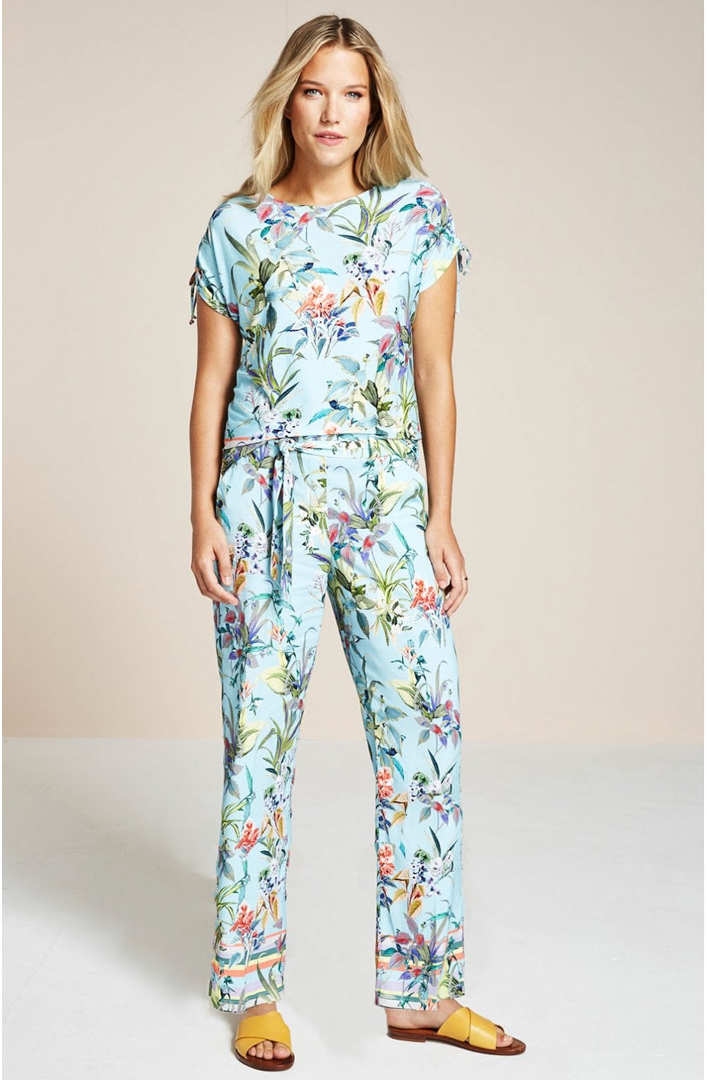 Tropical Print Jersey Top