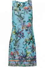 Tropical Print Sleeveless Dress