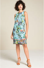 Tropical Print Sleeveless Dress