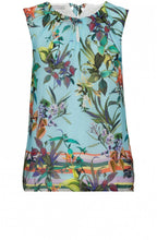 Tropical Print Sleeveless Top
