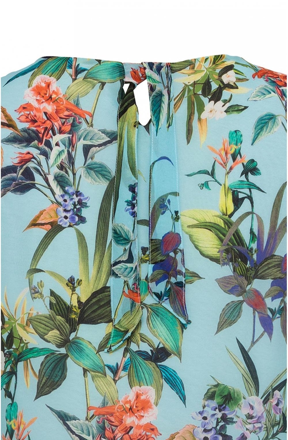 Tropical Print Sleeveless Top