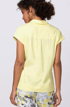 Ute Pineapple Capped Sleeved Blouse