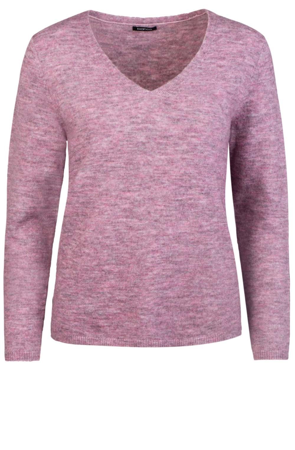 V Neck Light Berry Sweater