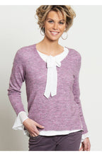 V Neck Light Berry Sweater