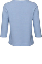 Waterfall Blue & White Patterned Top