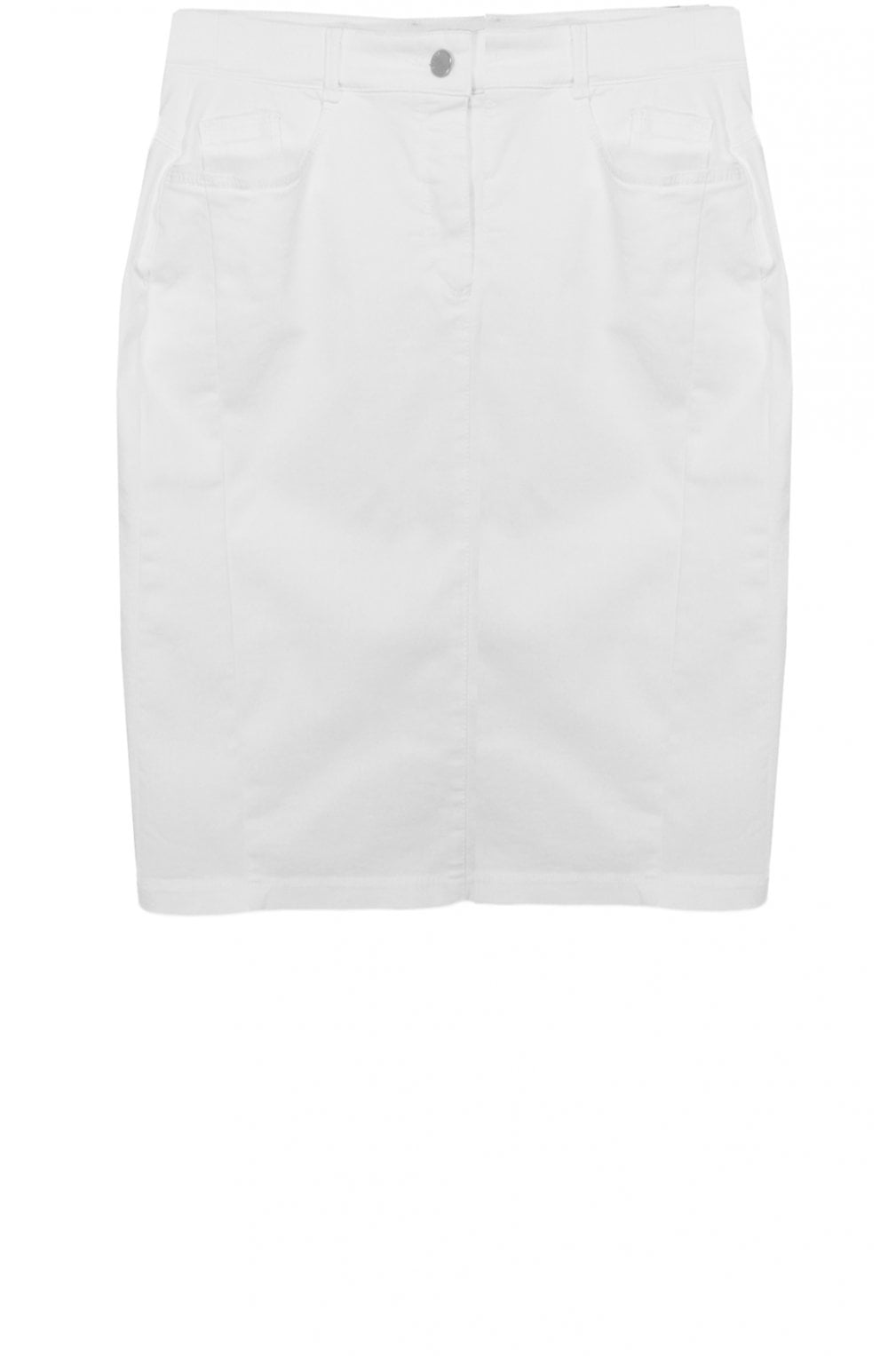 White Denim Skirt