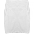 White Denim Skirt