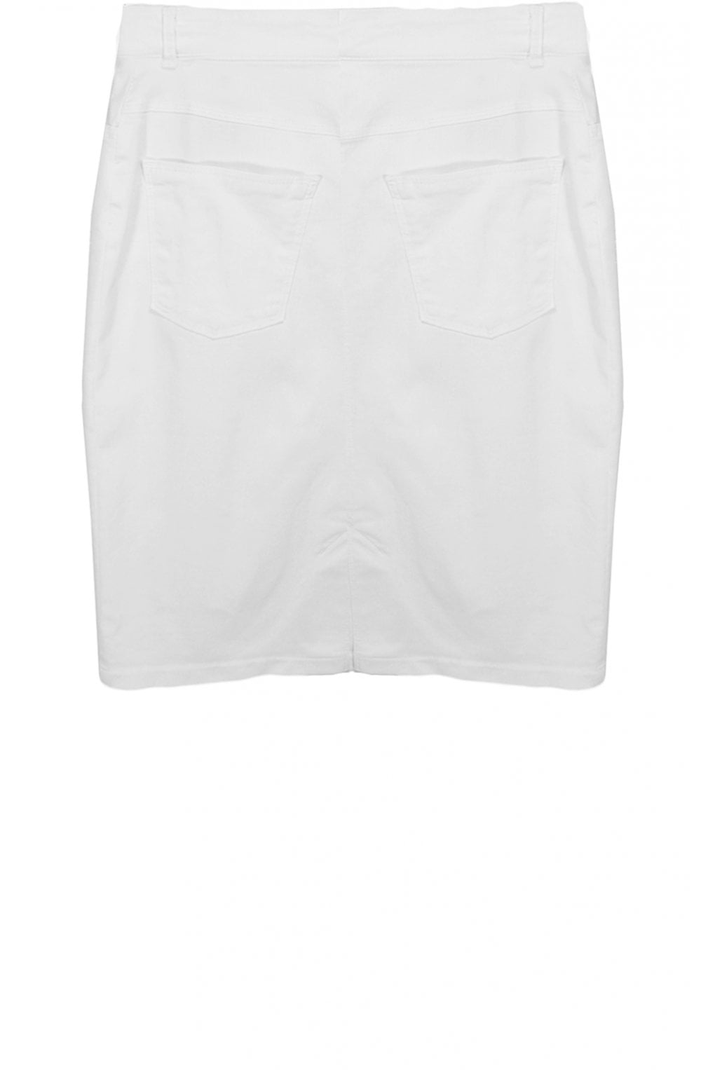 White Denim Skirt