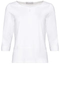 White Jersey Top