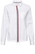 White Striped Detailed Blouse