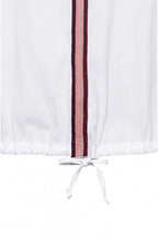 White Striped Detailed Blouse
