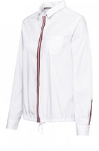 White Striped Detailed Blouse