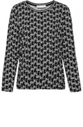 Zebra Print Jersey Top