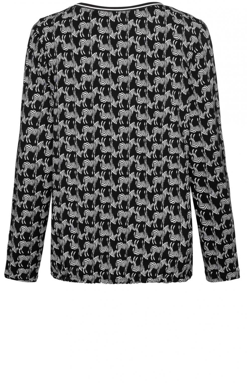 Zebra Print Jersey Top