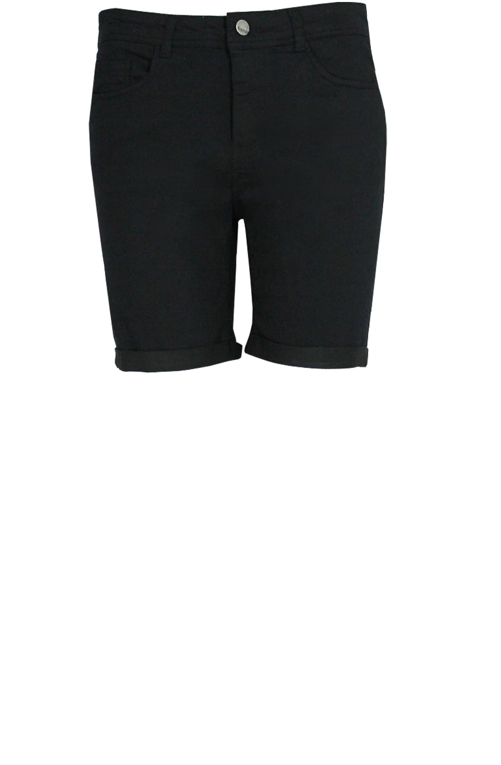 Black Demin Style Shorts