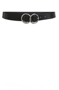Black Double Hoop Belt