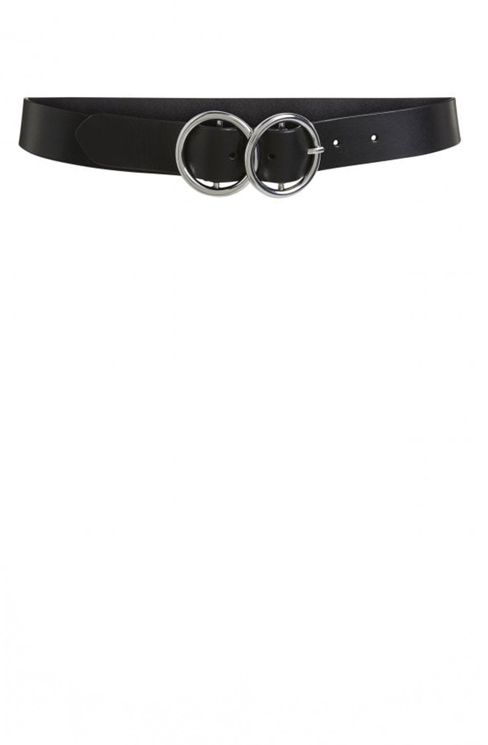 Black Double Hoop Belt