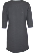 Black Embossed Print Dress