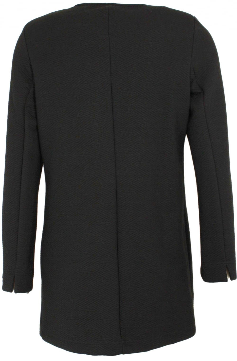 Black Embossed Print Jacket