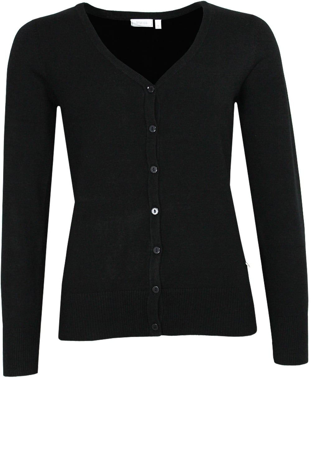 Black Fine Knit Cardigan