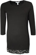 Black Lace Detailed Top