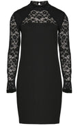 Black Lace Pannel Dress