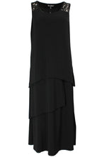 Black midi layered Dress