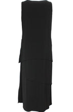Black midi layered Dress