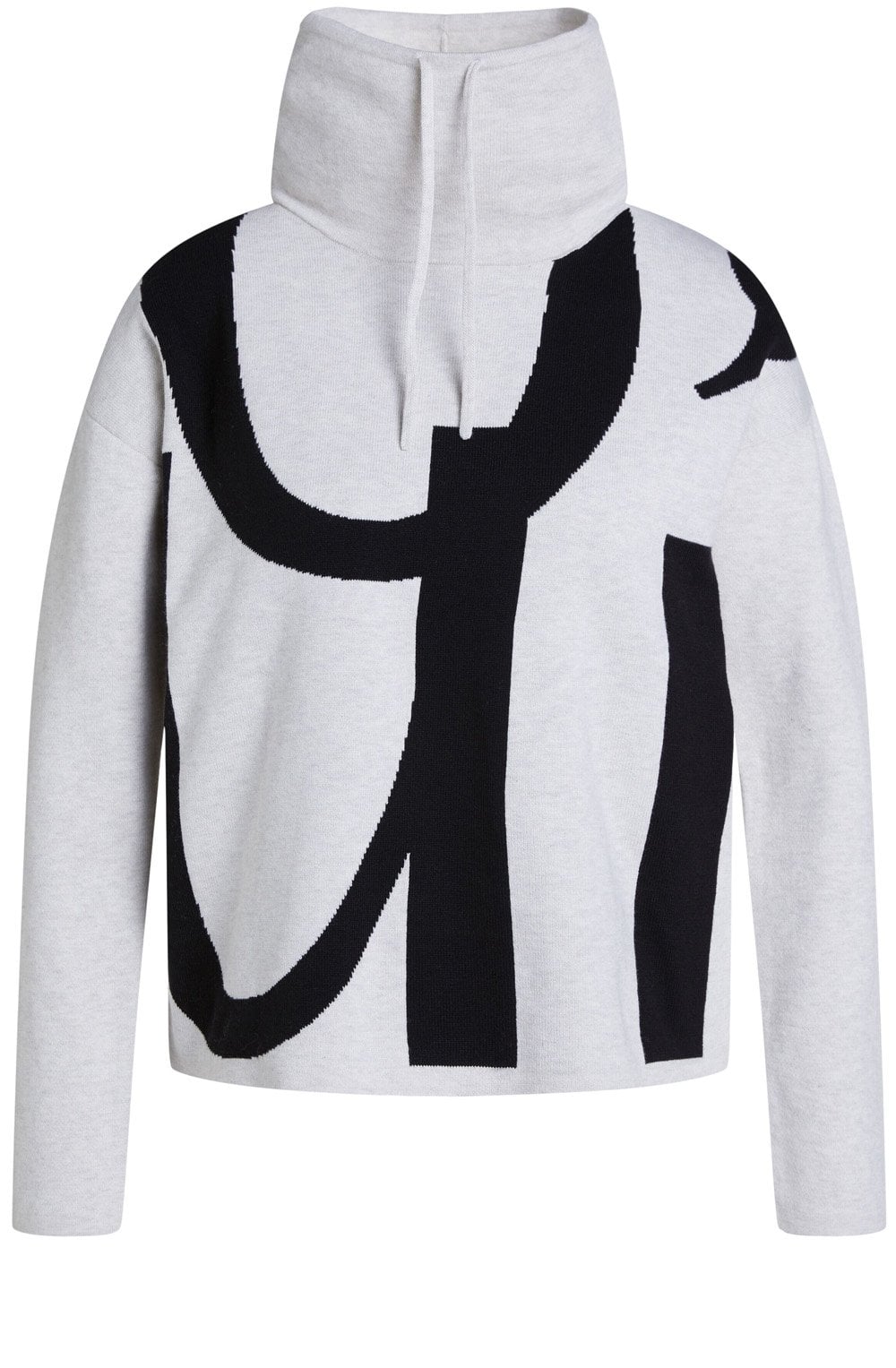 Black & Off White Marl Oui Jumper