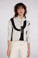 Black & Off White Marl Oui Jumper