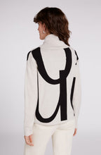 Black & Off White Marl Oui Jumper