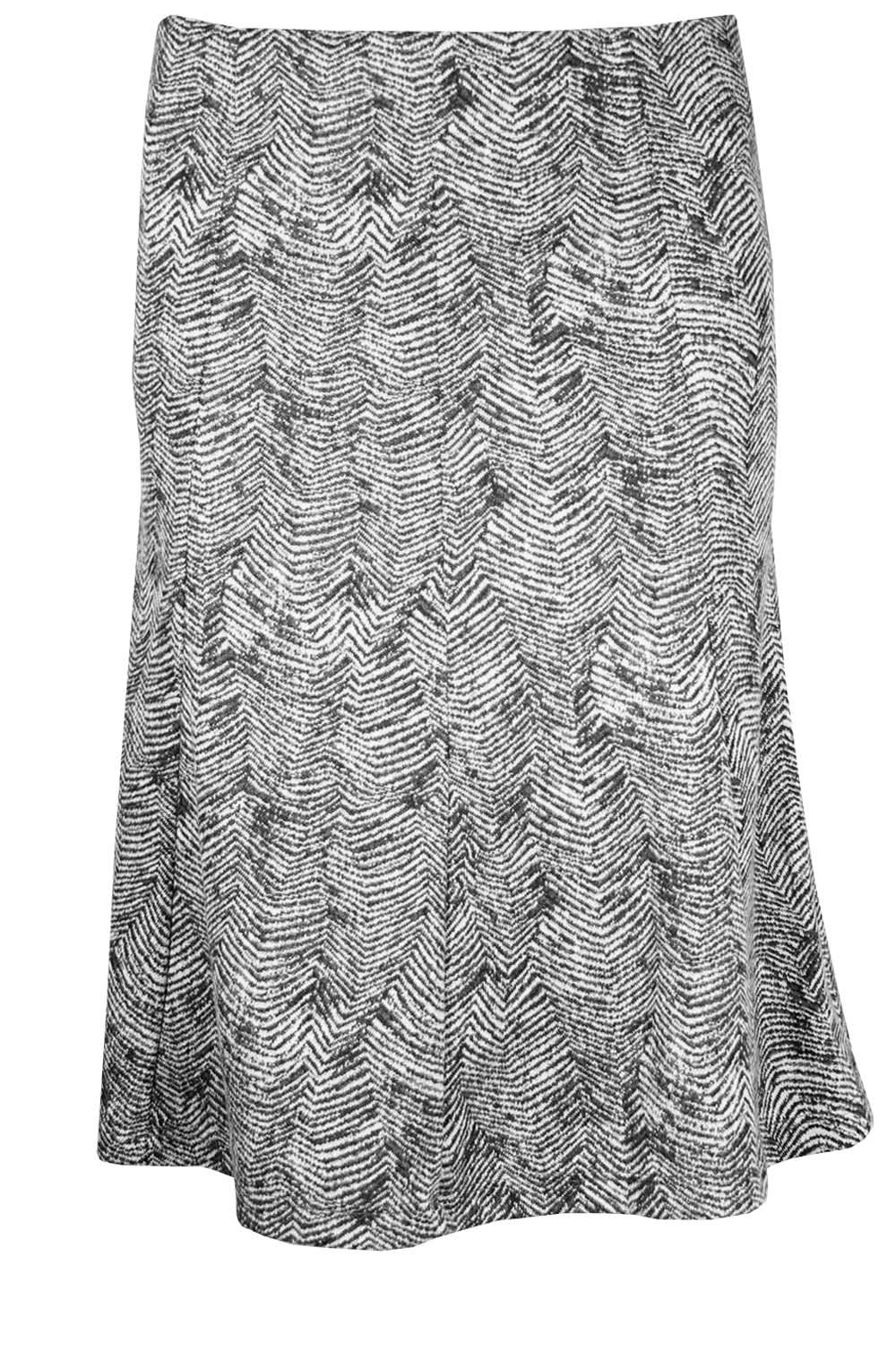 Black & White Patterned Skirt