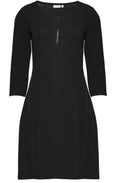 Black Zip Front Dress