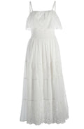 White Broderie Anglaise Gypsy Style Dress
