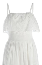 White Broderie Anglaise Gypsy Style Dress