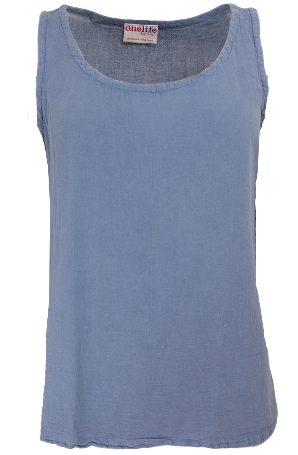 Blue Sleeveless Top