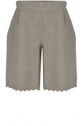 Fango Embroidered Linen Shorts