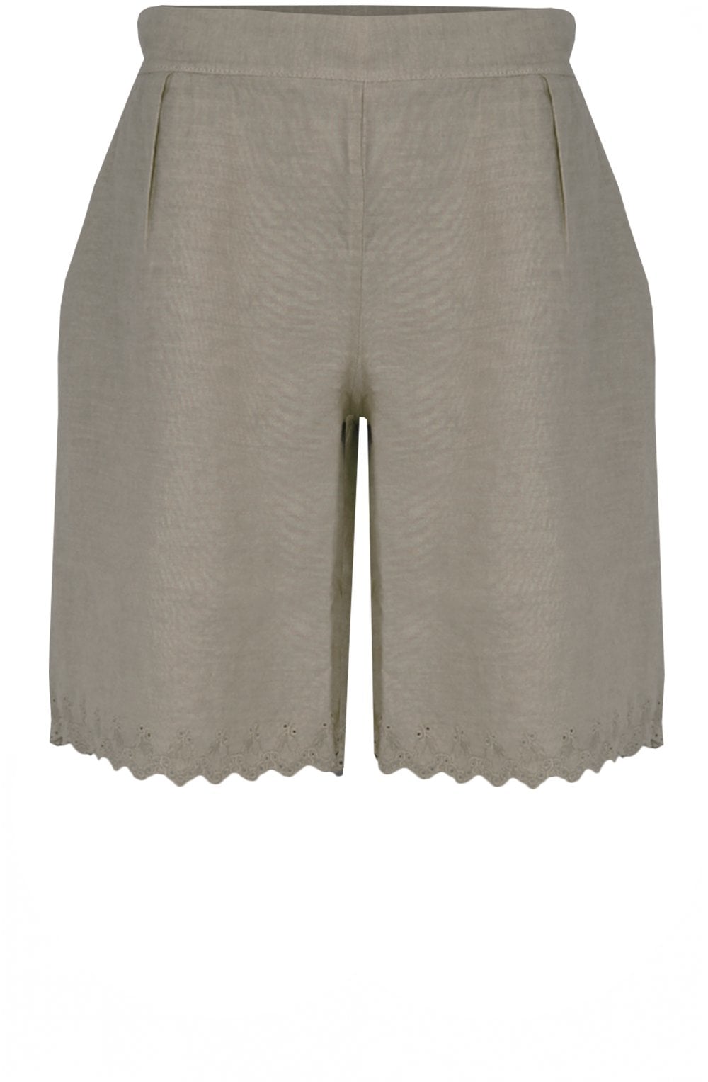 Fango Embroidered Linen Shorts
