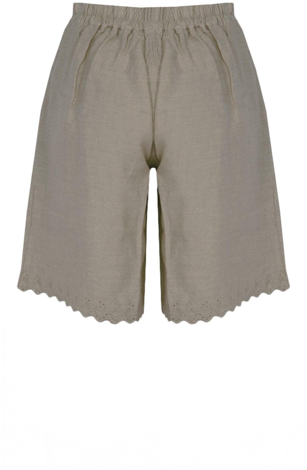 Fango Embroidered Linen Shorts