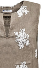 Fango Embroidered Sleeveless Top