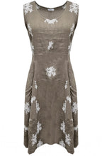 Fango Fit and Flare Linen Dress