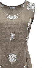 Fango Fit and Flare Linen Dress