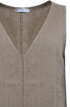 Fango Front Slit Linen Dress